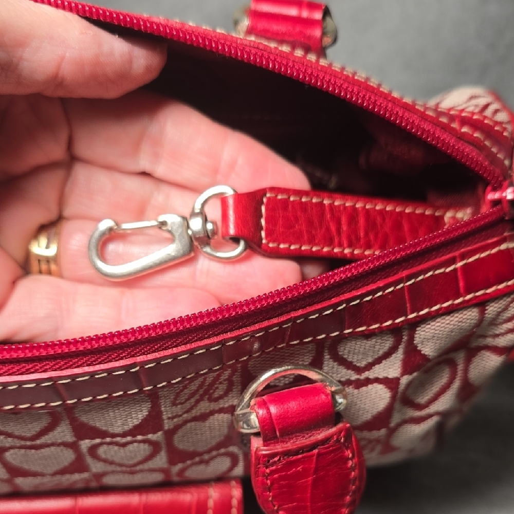 Brighton Red Heart Satchel - Picture 15 of 16